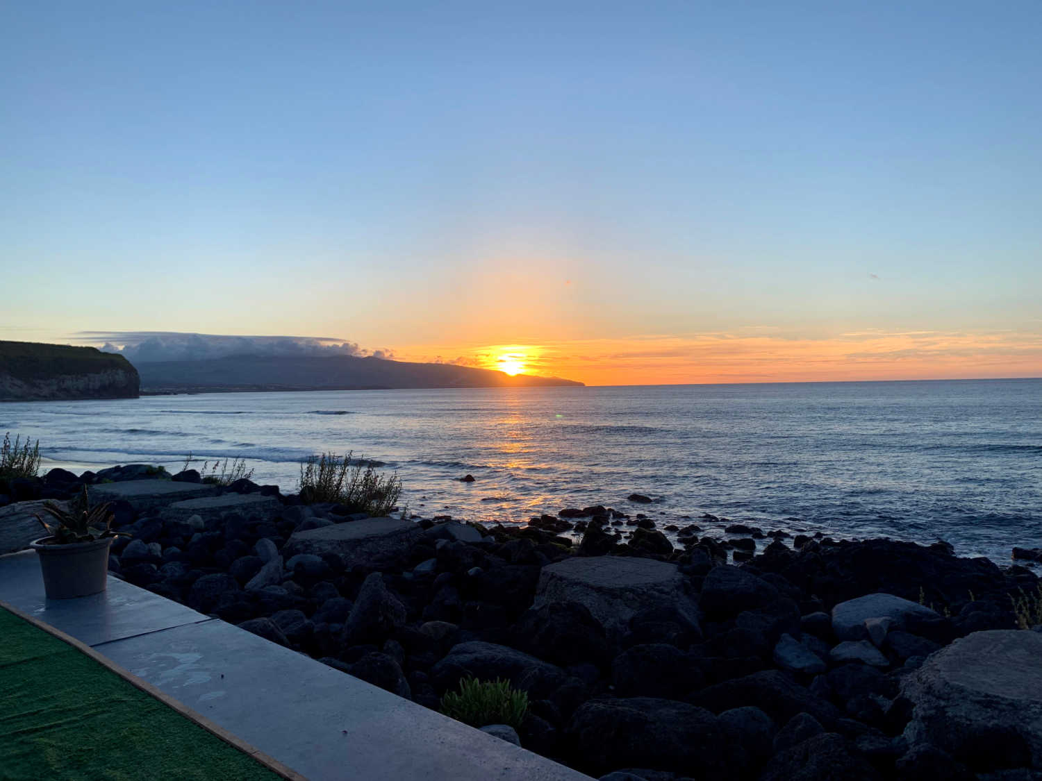 Sunset, Santa Barbara beach, Sao Miguel